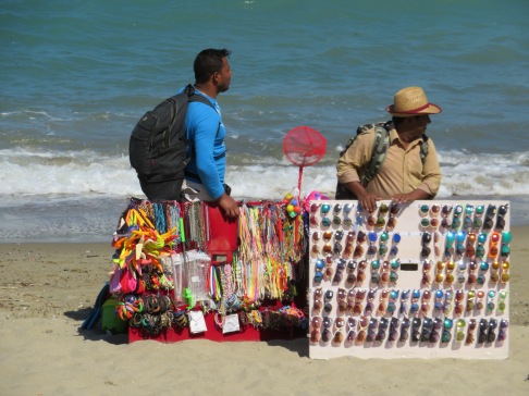 Hawkers on the beach